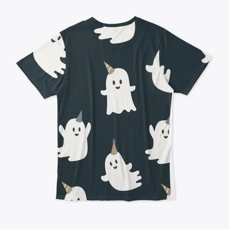 Adorable UniSex Ghost Halloween T-Shirt 